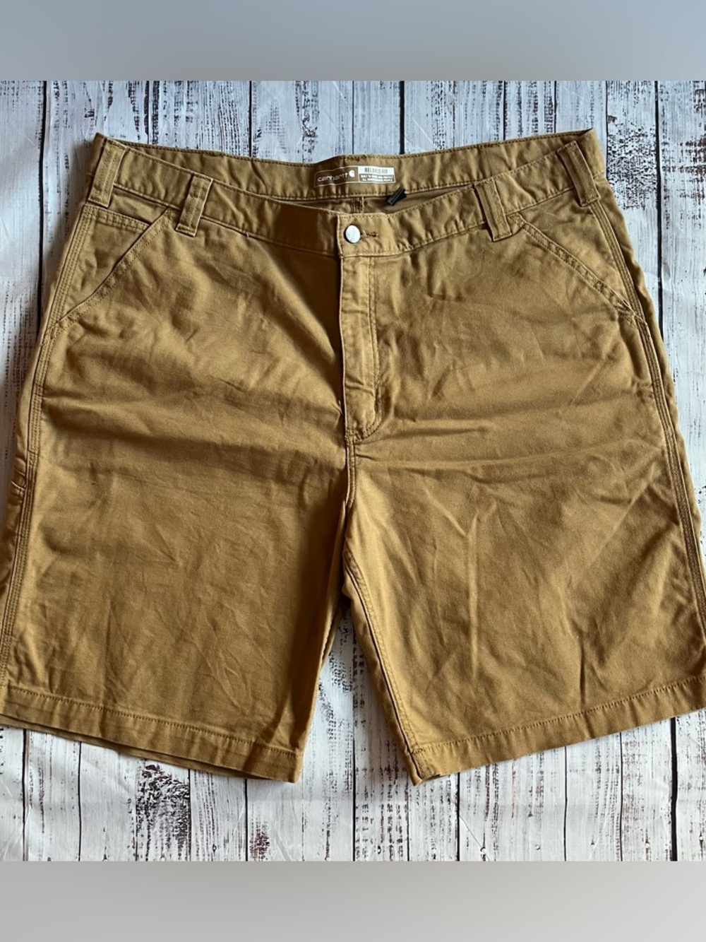 Carhartt Rugged Flex Relaxed Fit Canvas Work Shorts Size 42 10” EUC